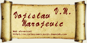 Vojislav Marojević vizit kartica
